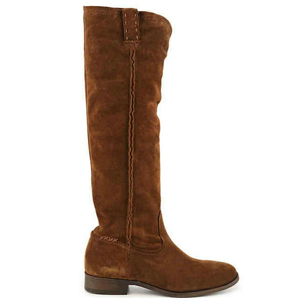 SOLD*🙆Frye Cara Tall Wood Oiled Suede Boot - Picture 7 of 8